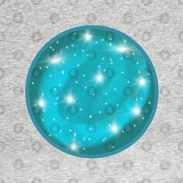 Turquoise Universe Bubble by Medi0creArtz